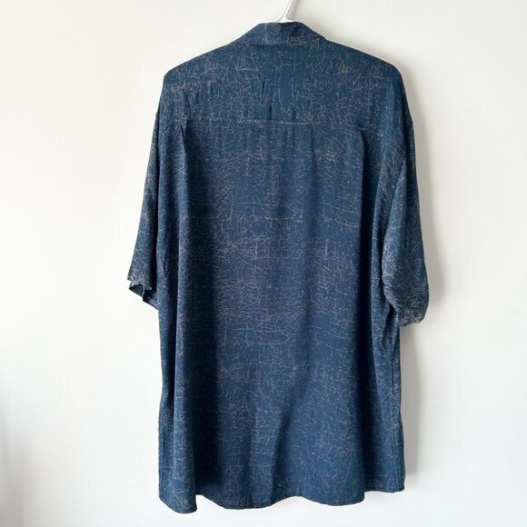 Vintage Novelty Pattern Short Sleeve  Button Down Shirt - Picture 2 of 12